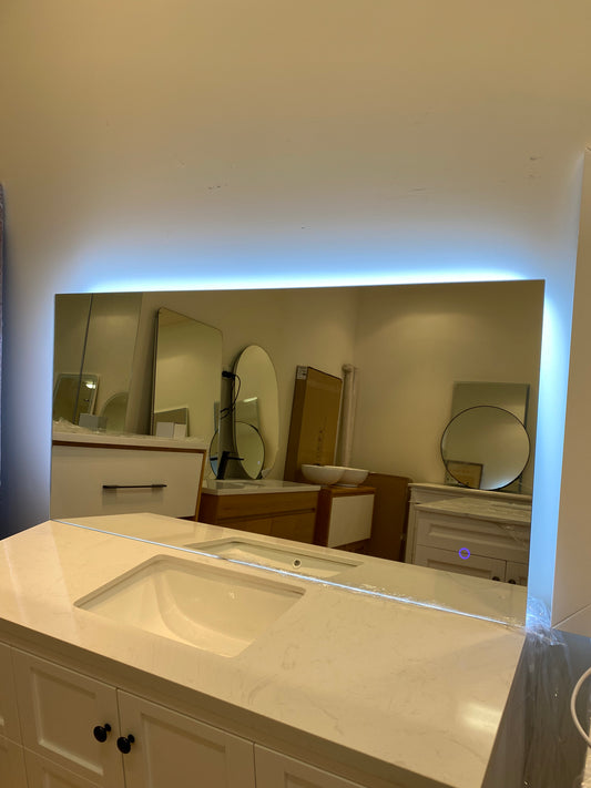 1200x600mm Rectangular Frameless LED Mirror - Emily-G